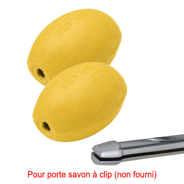 Savon jaune rotatif citron Provendi (lot de 2)